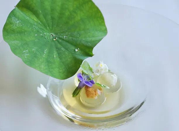 前菜「水中花3種」