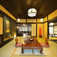 【離れ河鹿亭】民芸調(黒塗り)のお部屋