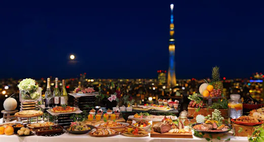 【ホテル&ディナー】浅草ビューホテル26F「スカイグリルブッフェ 武藏」<夕食のみ19:30~>