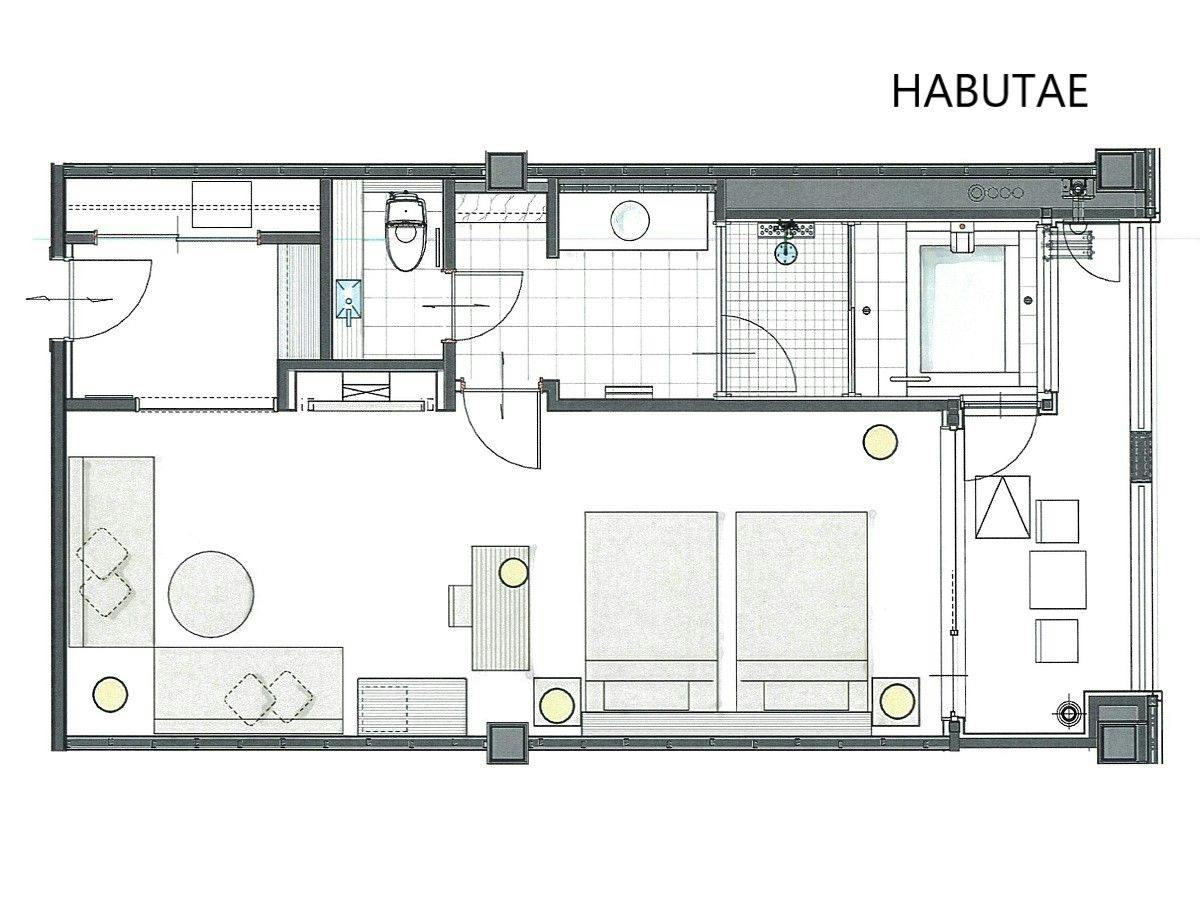 203 HABUTAE 客室間取り図