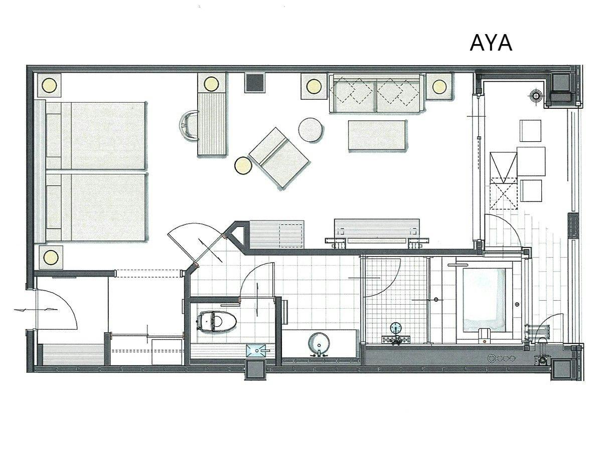 205 AYA 客室間取り図