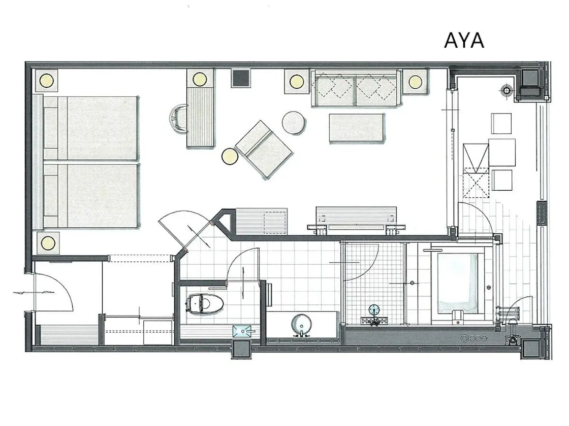 205 AYA 客室間取り図