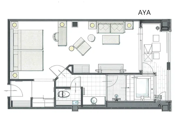 205 AYA 客室間取り図