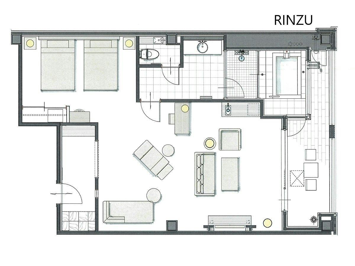 206 RINZU 客室間取り図