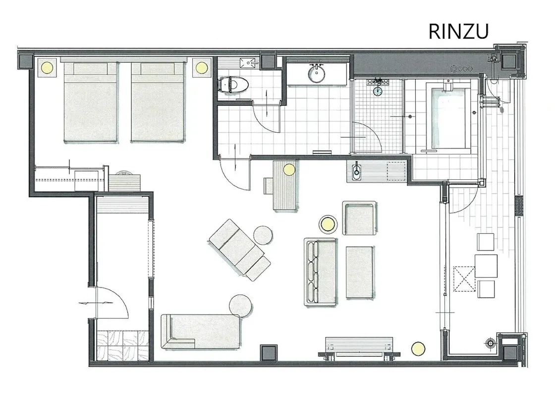 206 RINZU 客室間取り図