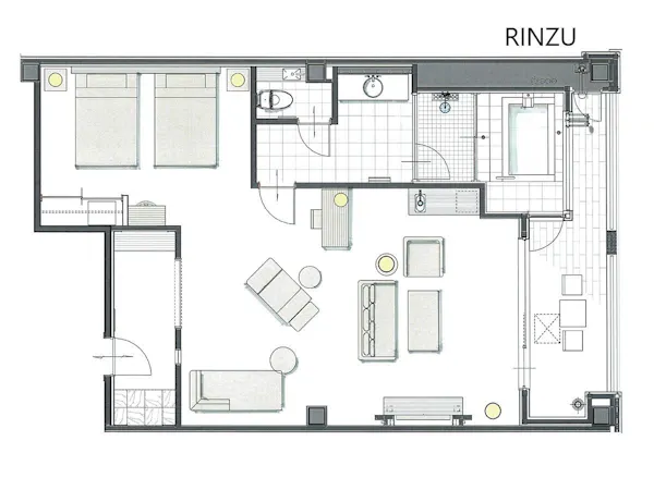 206 RINZU 客室間取り図