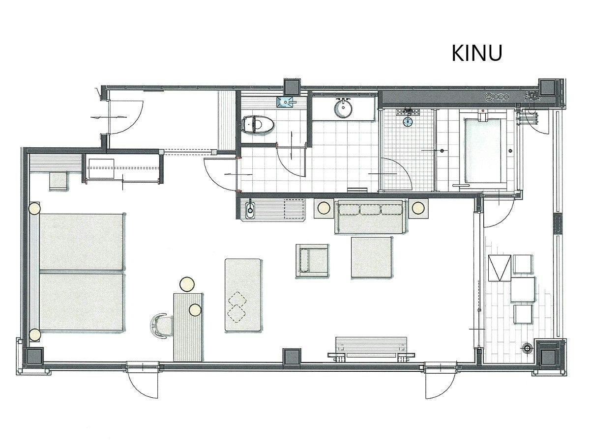 301 KINU 客室間取り図