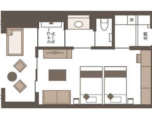 癒しの洋室ツイン『なごみ』