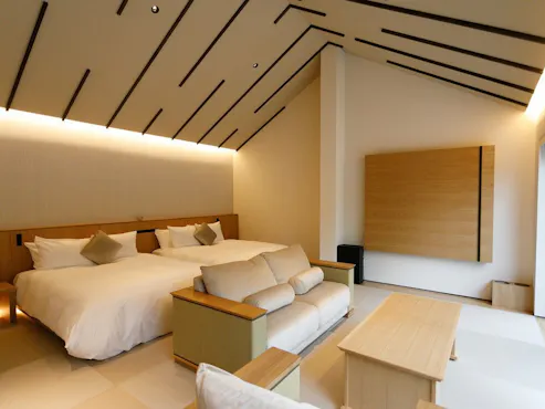 【Kolam air panas semula jadi】Deluxe Twin