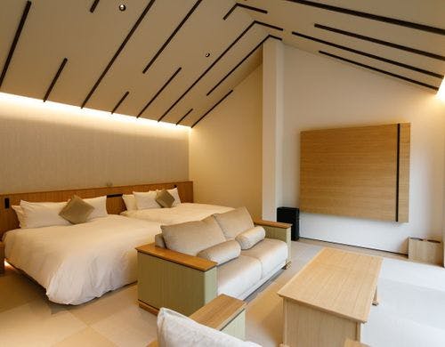 【源泉かけ流し露付】デラックスツイン