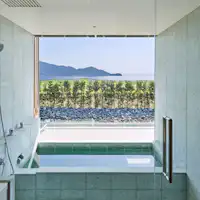 A bathroom replacing the semi-open-air bath.