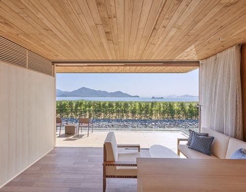 キールステックの家Aから望める可動展示室