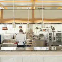 Open kitchen to enjoy the cooking process