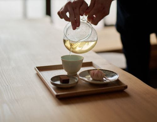 ウェルカムドリンクとスイーツ