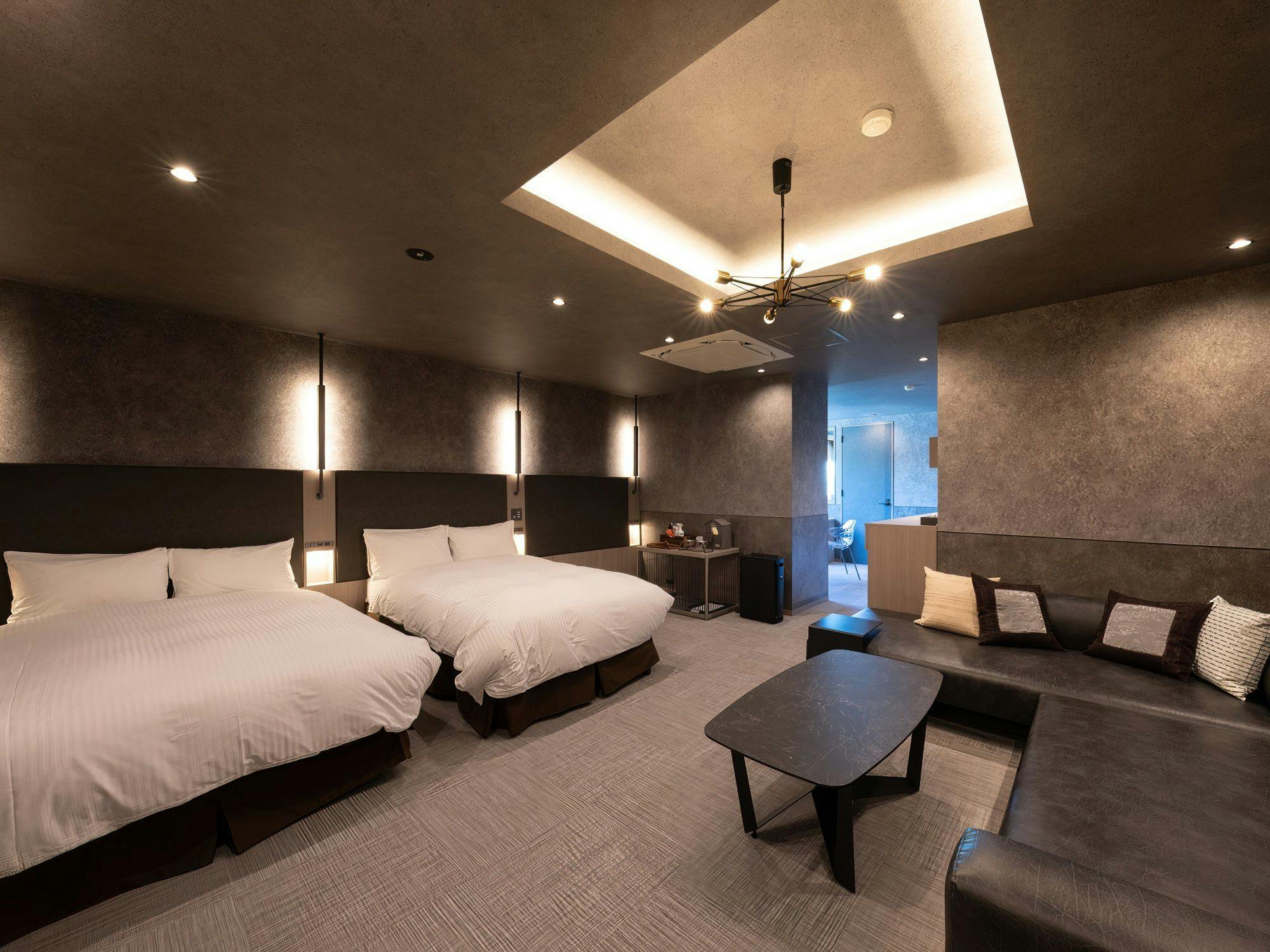 Suite pemandangan luar biasa dengan tiga tempat tidur.