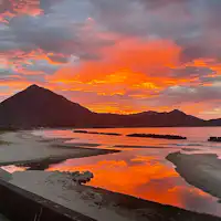 ホテルからの夕景