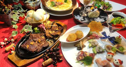 【夕朝食プラン】肉と魚のイタリアンディナーコースと朝食ビュッフェプラン