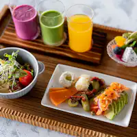 【ร้านอาหารภายในโรงแรม (ตัวอย่างอาหารเช้า)】