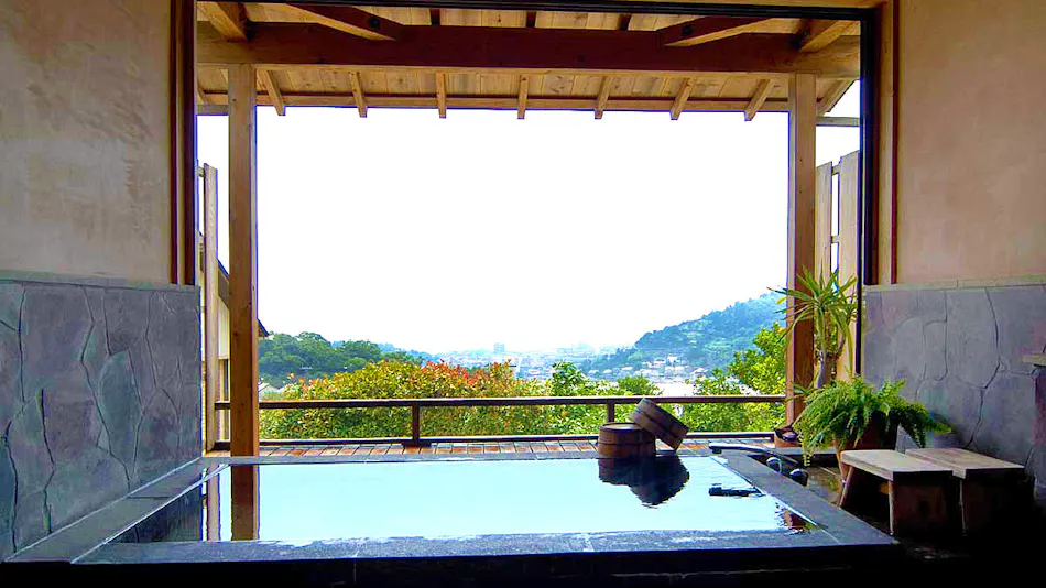 Island, Sea, View - Private Hot Spring on Mikan Hill - Bon Femme
