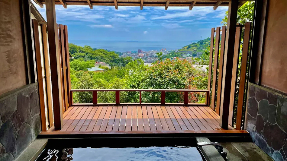 Island, Sea, View - Private Hot Spring on Mikan Hill - Bon Femme