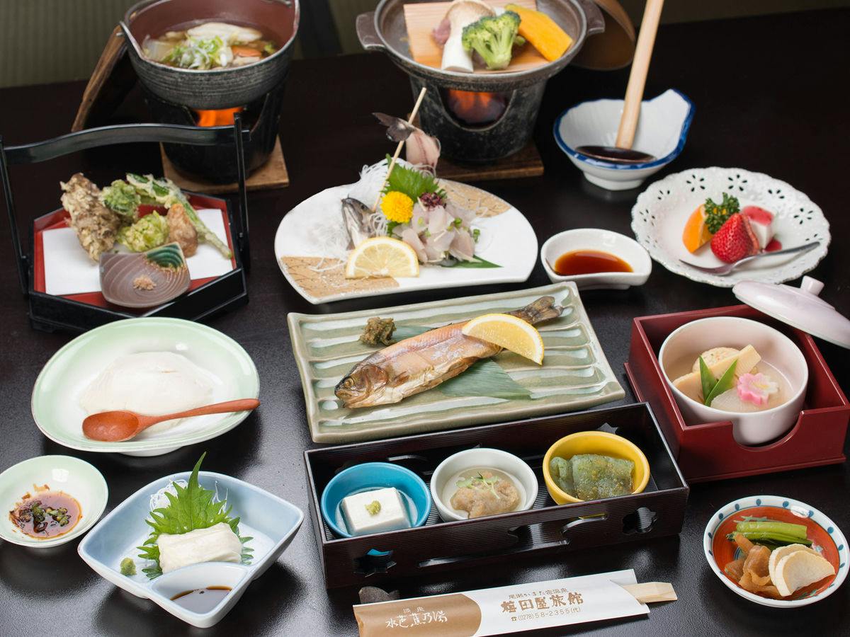 【上州牛陶板焼き】群馬のブランド肉と豊富に湧き出る源泉「水芭蕉の湯」を堪能！（2食付）