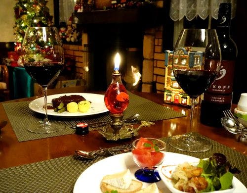 美味しいワインやお酒と共に・・・