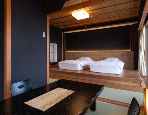 客室｜【温泉露天風呂付（ひのき）】