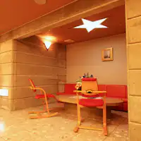 【ロビー】星の天井が可愛い♪