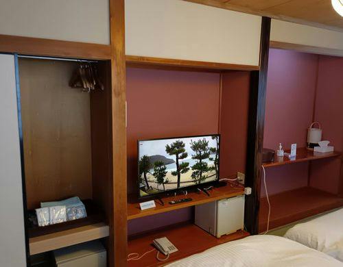 客室のテレビの海岸ライブカメラ