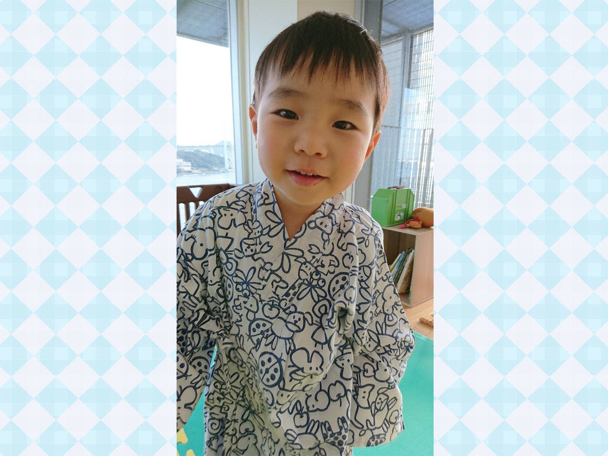 動物柄のかわいい浴衣も貸し出しております