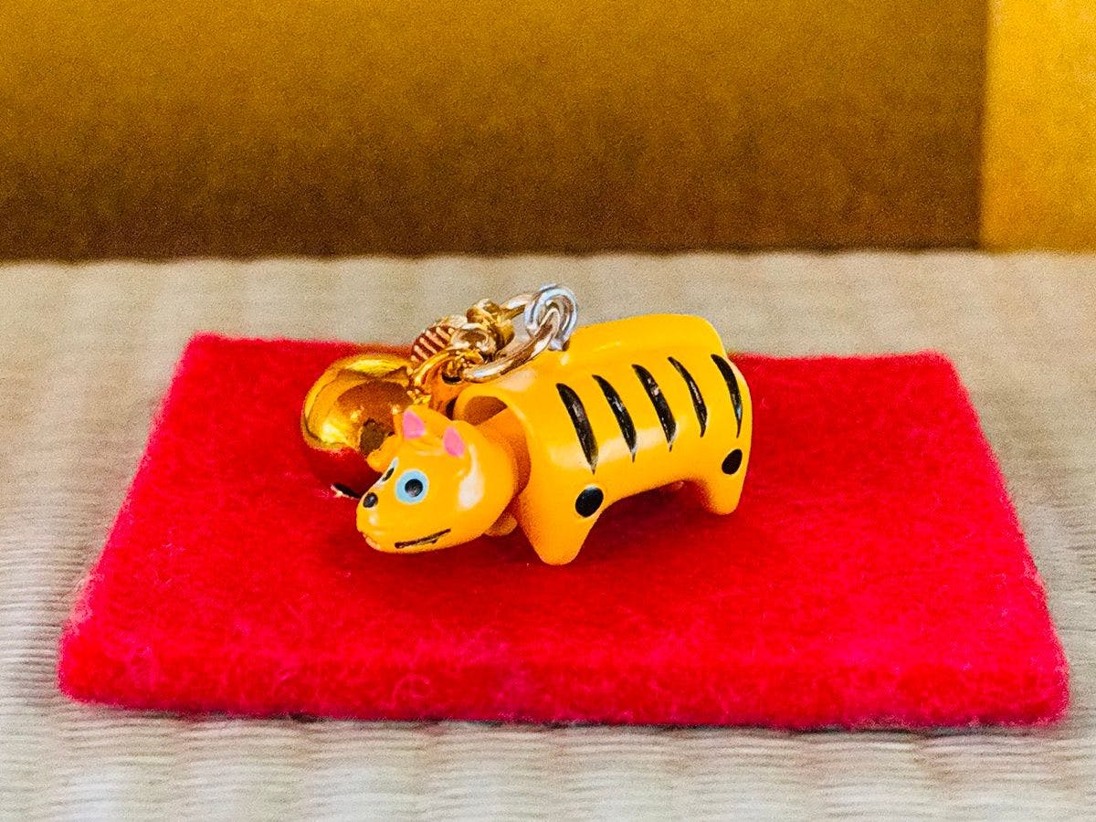 【張り子の虎のキーホルダー】