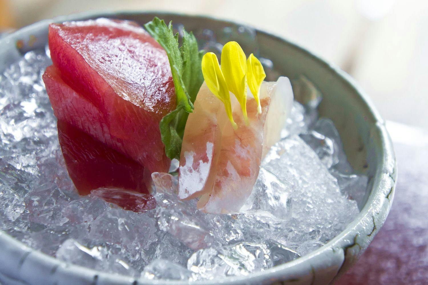 【อาหารเย็น】ตัวอย่าง: ซาชิมิ