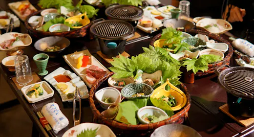 【山形牛鉄板焼き】山形が誇るブランド和牛のとろける旨みを味わう<貸切風呂無料>/1泊2食付