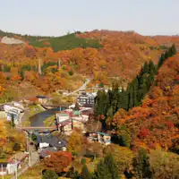 ■秋 紅葉の肘折温泉