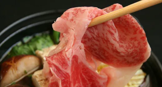【山形牛すき焼き】旨み溢れるブランド牛をすき焼きで味わう<本館賀登屋・貸切風呂無料>/1泊2食付