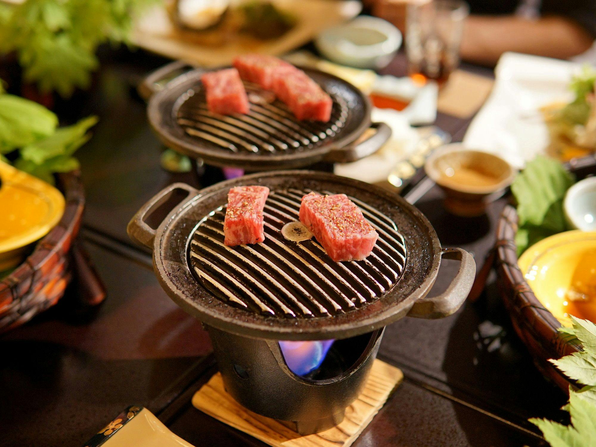 【夕食】山形牛鉄板焼きプラン｜一例