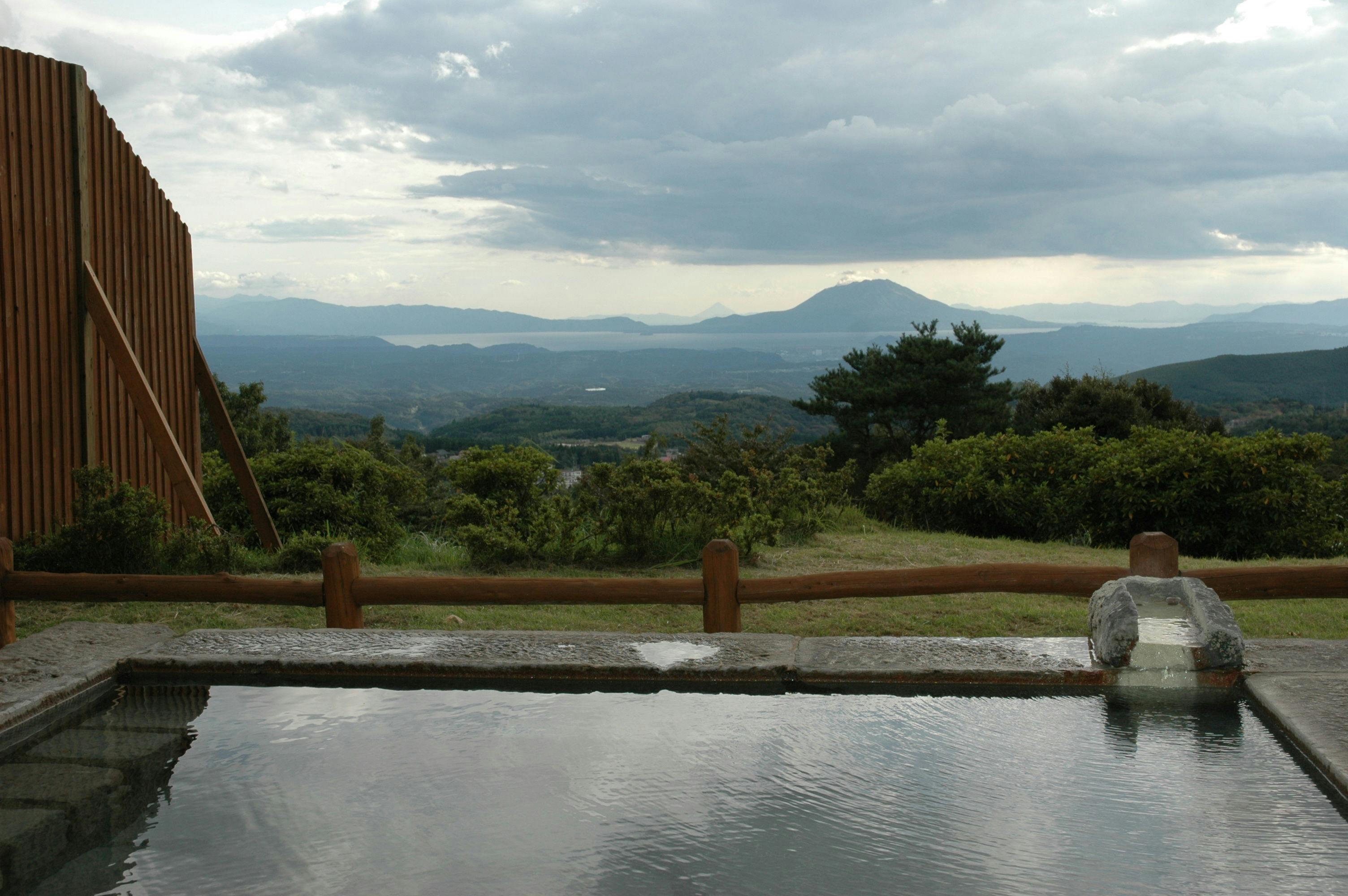 大浴場 錦江 露天風呂.