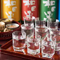 日本酒10種飲み比べ。
ここにしかない味