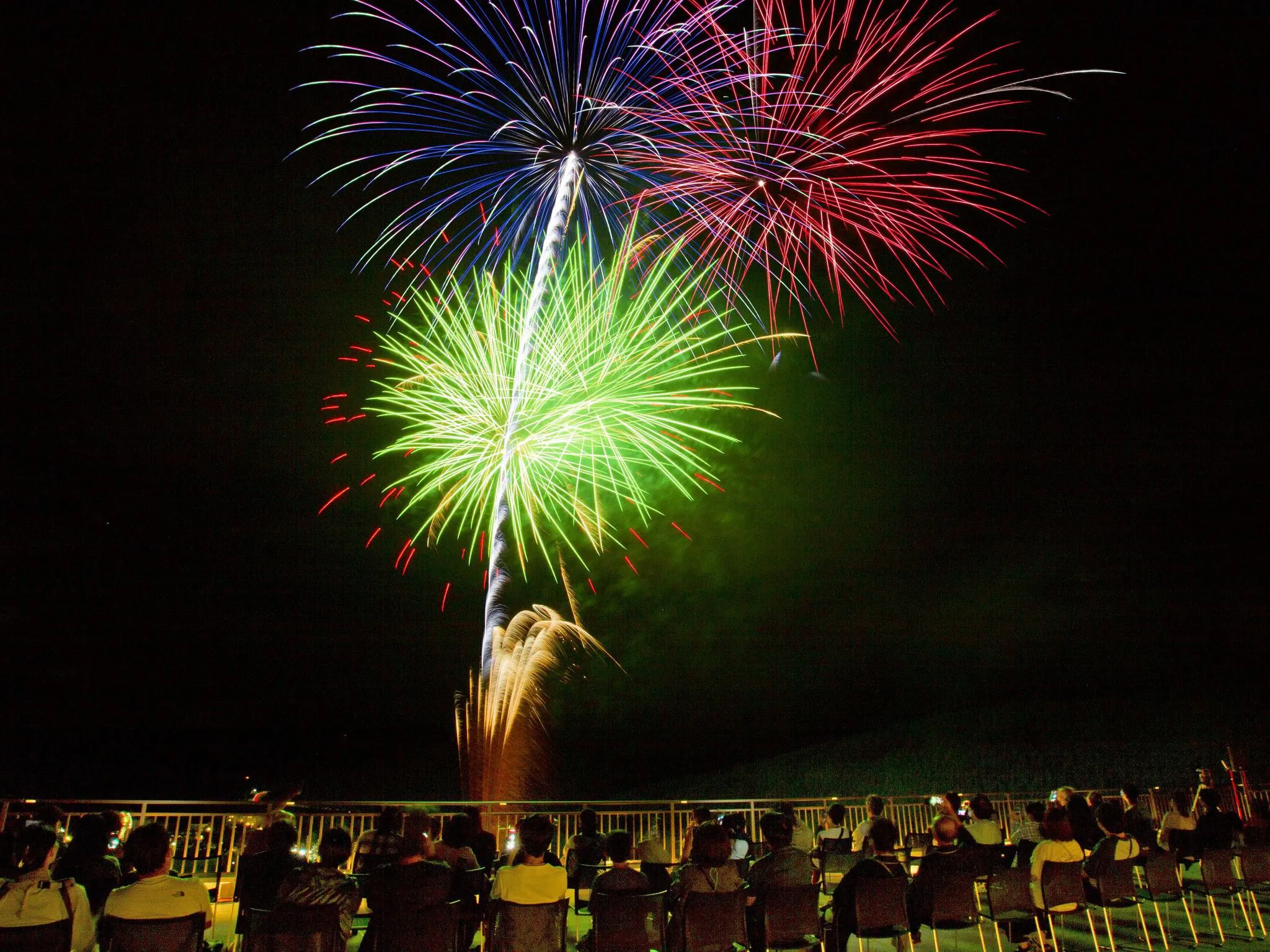 花火ショーSORAYAMAテラスより