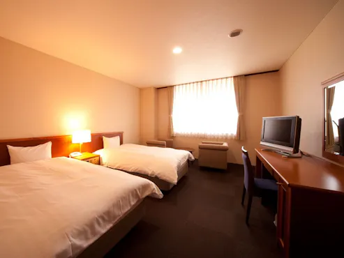 【スタンダードツイン】温泉風呂付(禁煙)