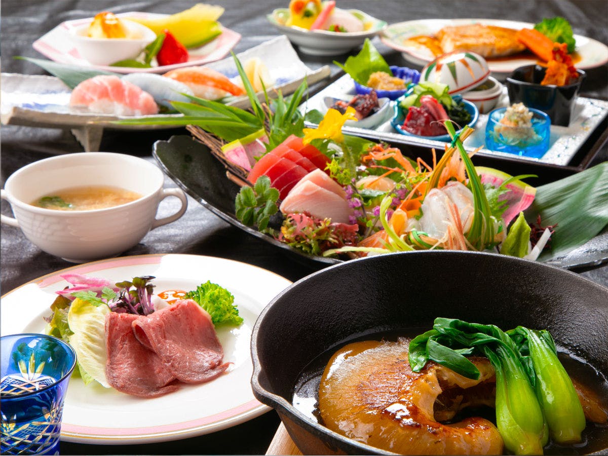 【四季会席×フカヒレステーキ -竹-】