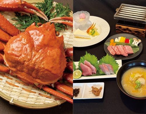 わんこと共宿してカニ食べようプラン