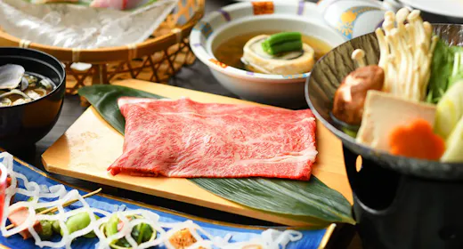 【とろける黒毛和牛しゃぶしゃぶ】×【選べる逸品】一口入れた瞬間“じゅわ~っ”と広がる上質な美味しさを