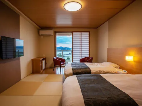■蔵王連峰ビュー■和室モダン+ベッド