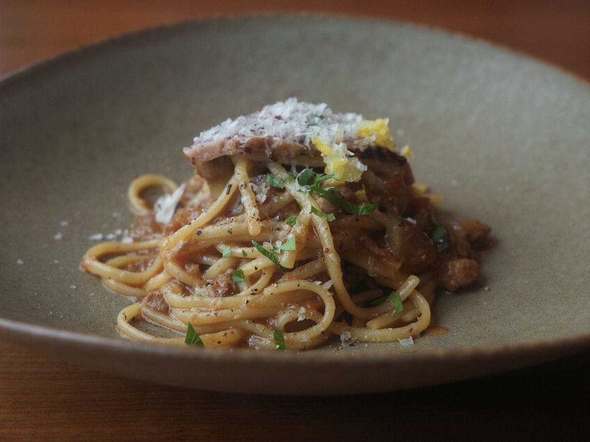 【ある日の夕食一例／季節のパスタ】