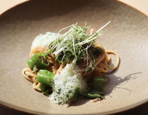 【ある日の夕食一例／季節のパスタ】