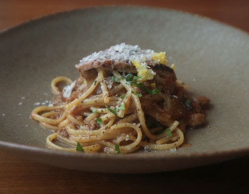 【ある日の夕食一例／季節のパスタ】