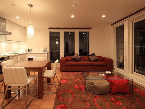 開放的なリビングルーム