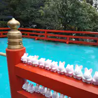 岡崎神社 うさぎ狛犬お守り