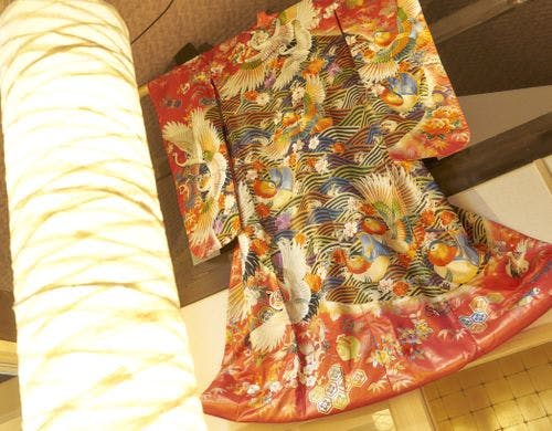 着物を飾っています